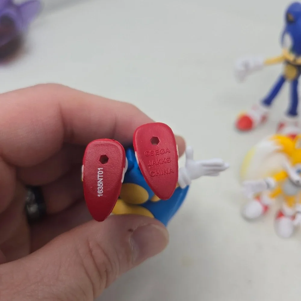 Sega Jakks Pacific Sonic the Hedgehog Action Figure Lot Modern Classic Tails 5pc